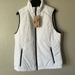 White Quilted Women's Vest